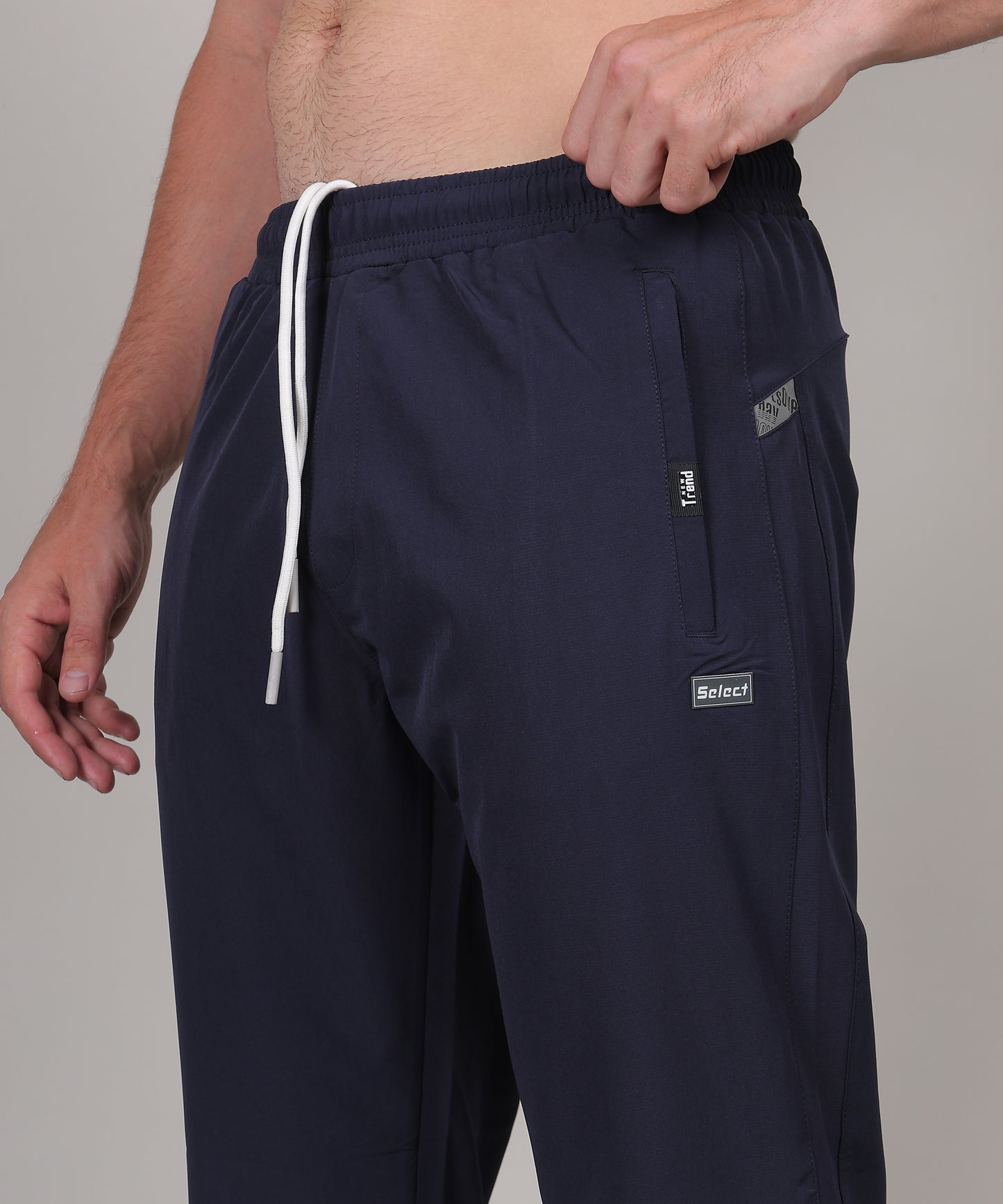 SELECT 9020 TERRY CARGO TRACK PANT NAVY FOR MEN