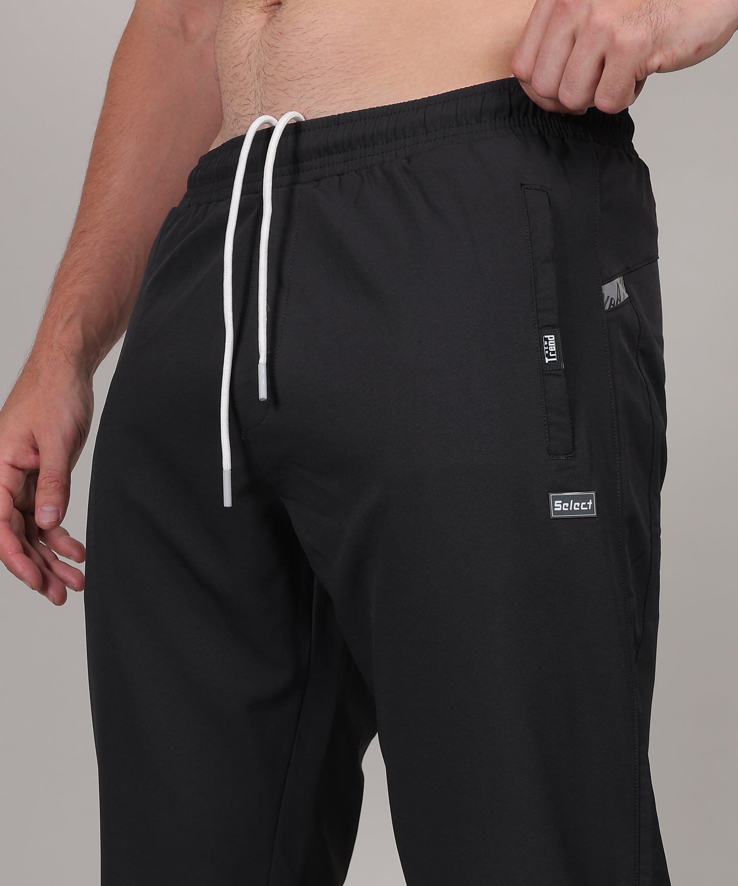 SELECT 9020 TERRY CARGO TRACK PANT BLACK FOR MEN
