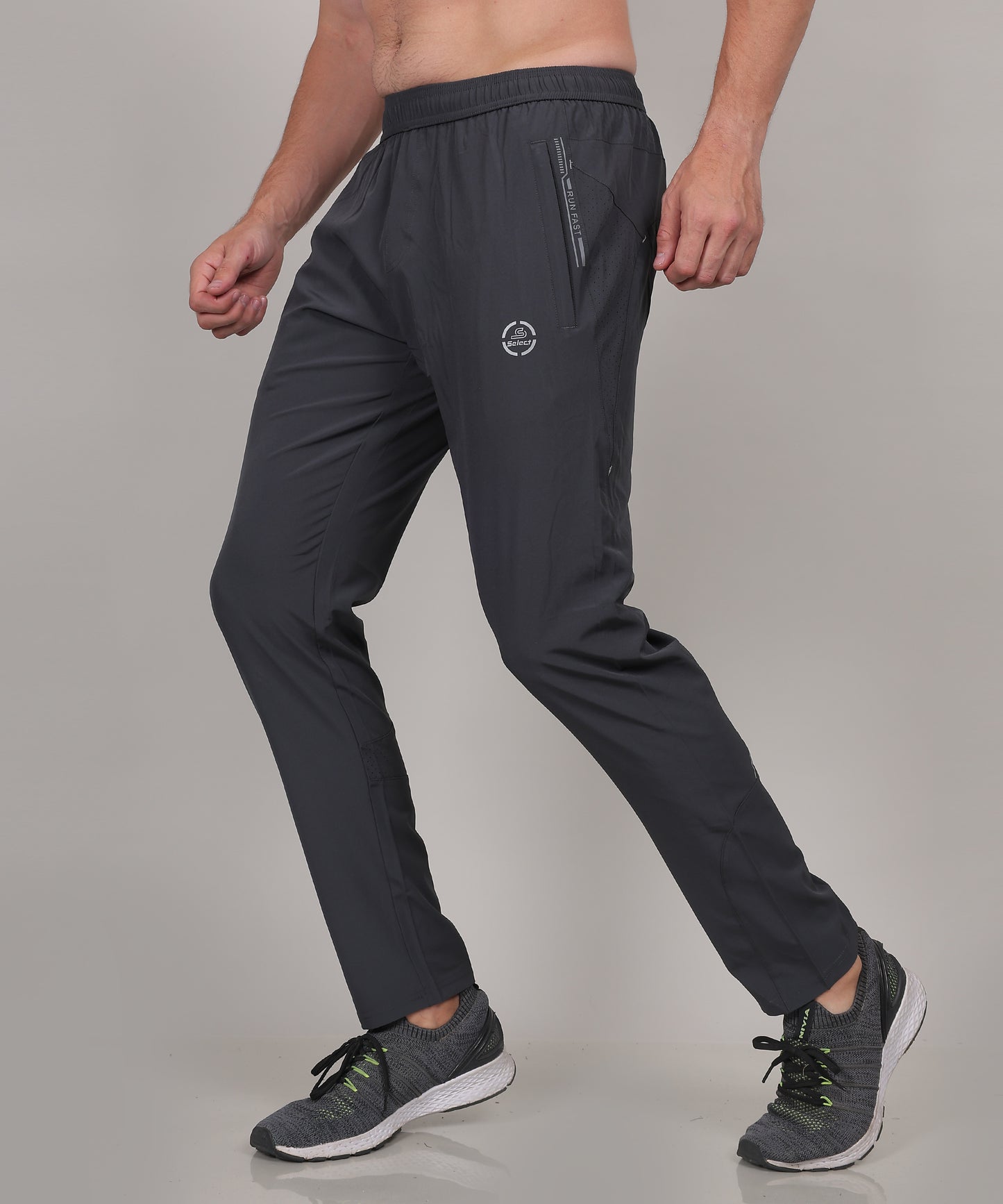 SELECT 8065 REGULAR FIT NS TRACK PANT GREY FOR MEN