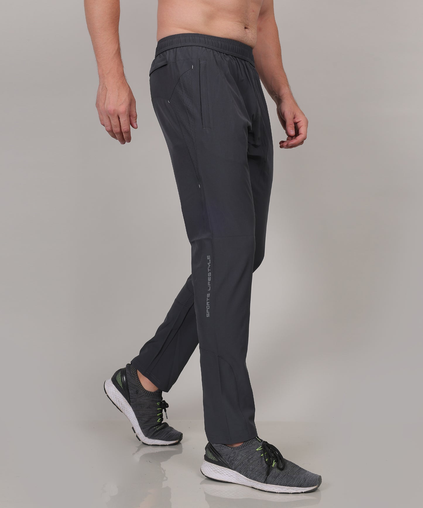 SELECT 8065 REGULAR FIT NS TRACK PANT GREY FOR MEN