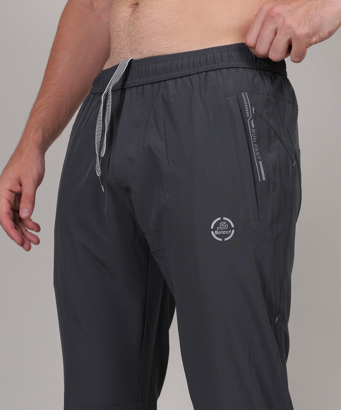 SELECT 8065 REGULAR FIT NS TRACK PANT GREY FOR MEN