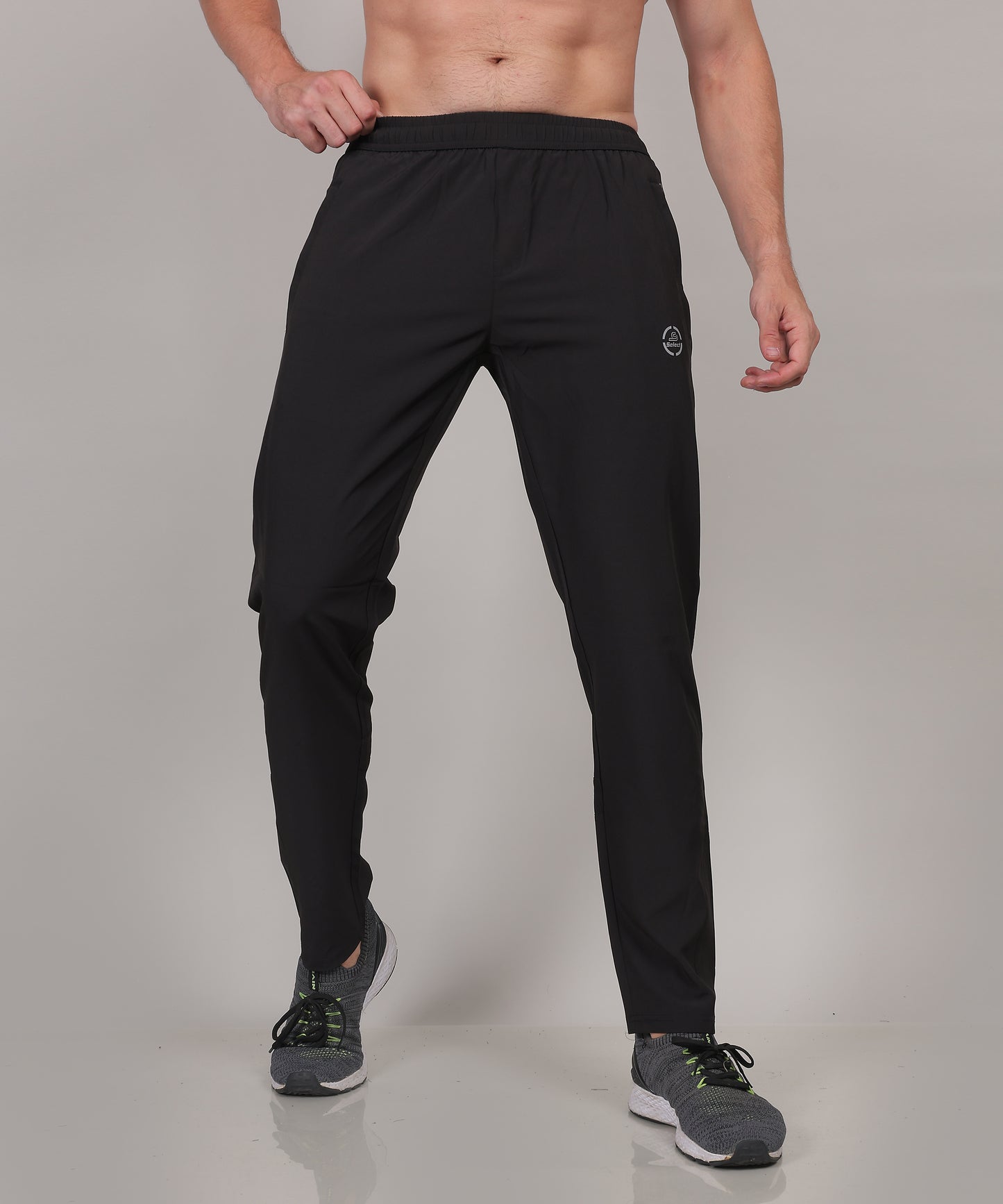 SELECT 8065 REGULAR FIT NS TRACK PANT BLACK FOR MEN