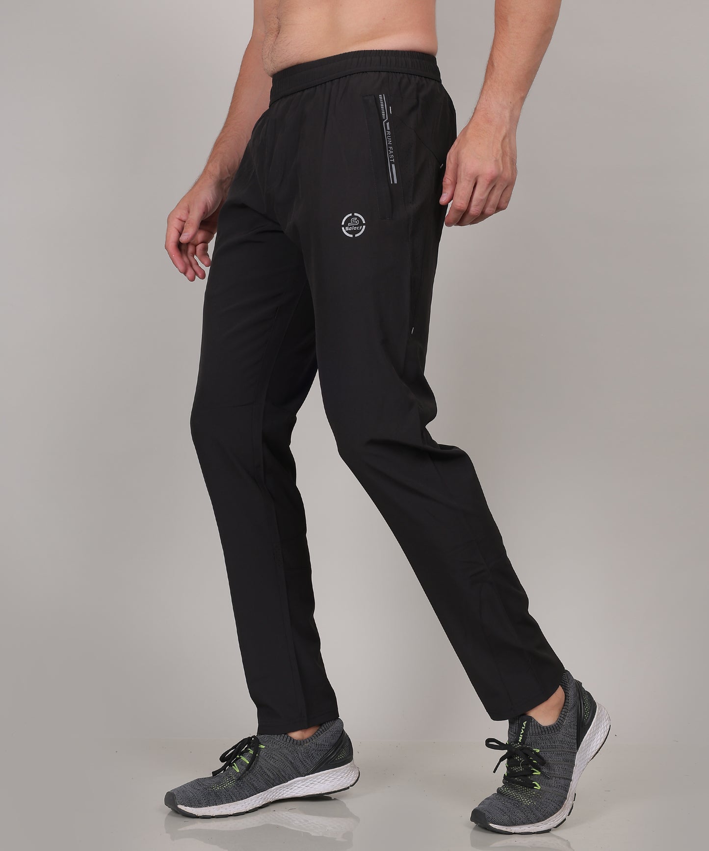 SELECT 8065 REGULAR FIT NS TRACK PANT BLACK FOR MEN