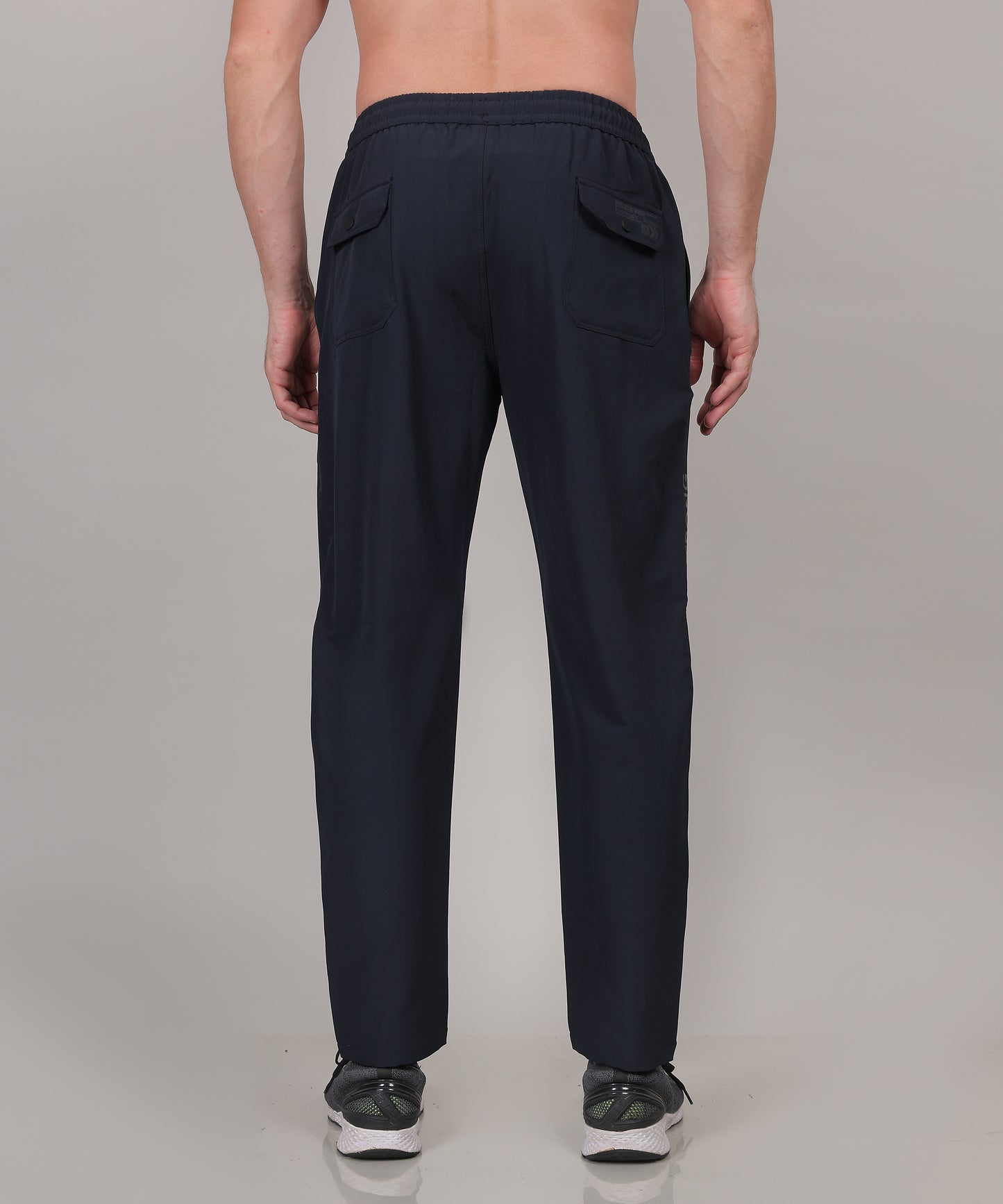 SELECT 9015 TERRY BACK DOUBLE POCKET TRACK PANT NAVY FOR MEN
