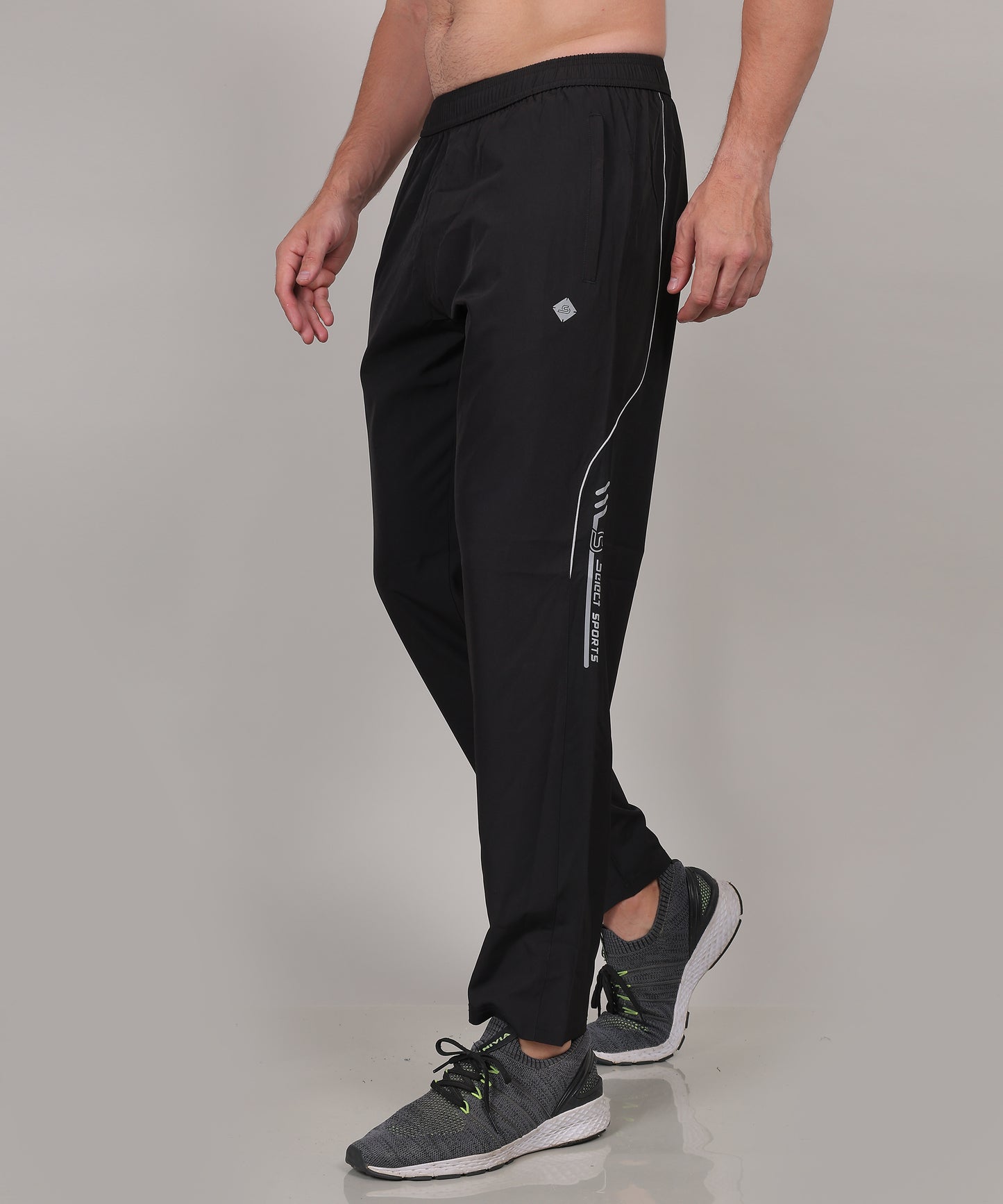 SELECT 8022 STYLISH PIPING NS TRACK PANT BLACK FOR MEN