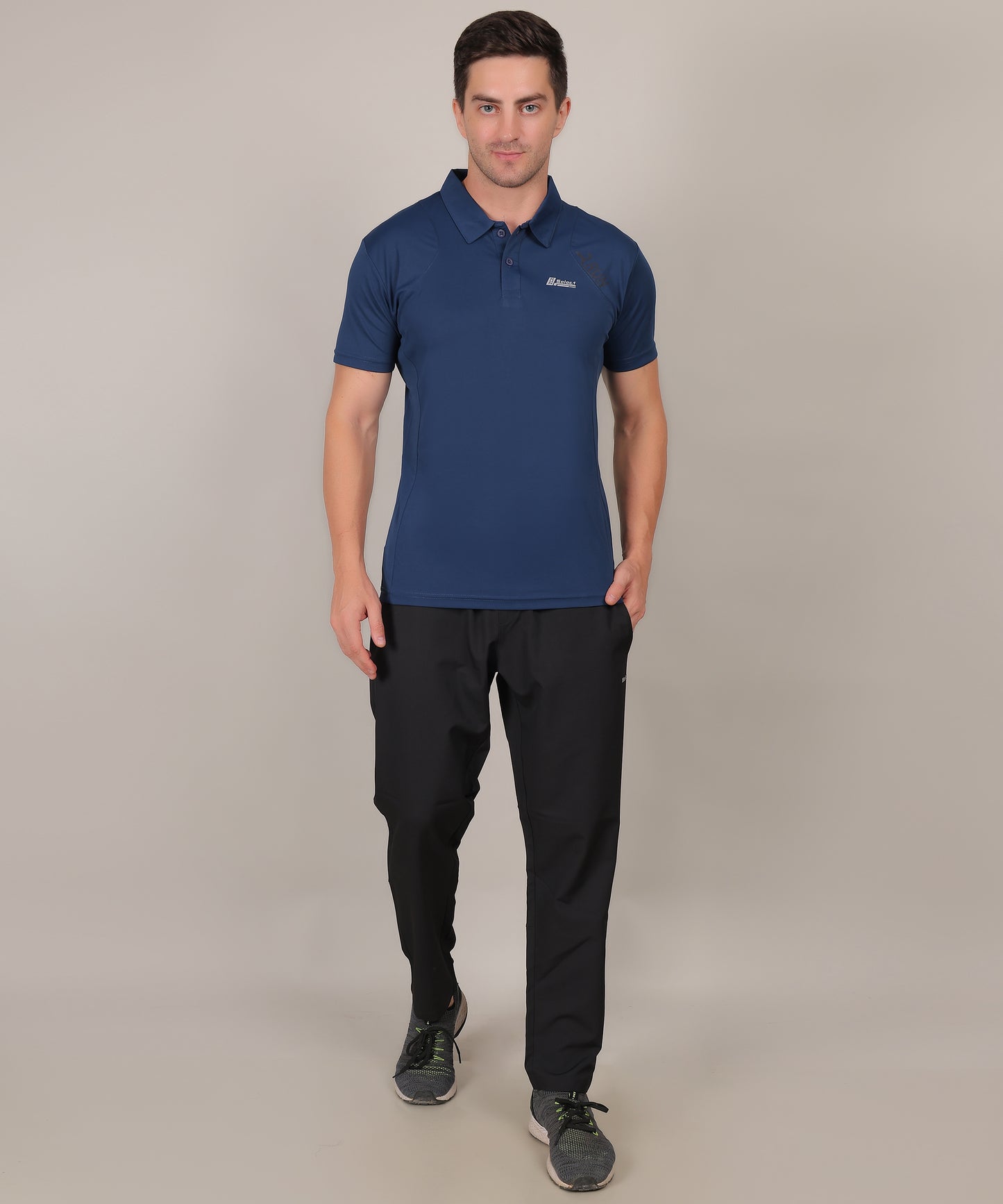 SELECT 4141 CLASSIC FIT SPORTS POLO T-SHIRT TEAL