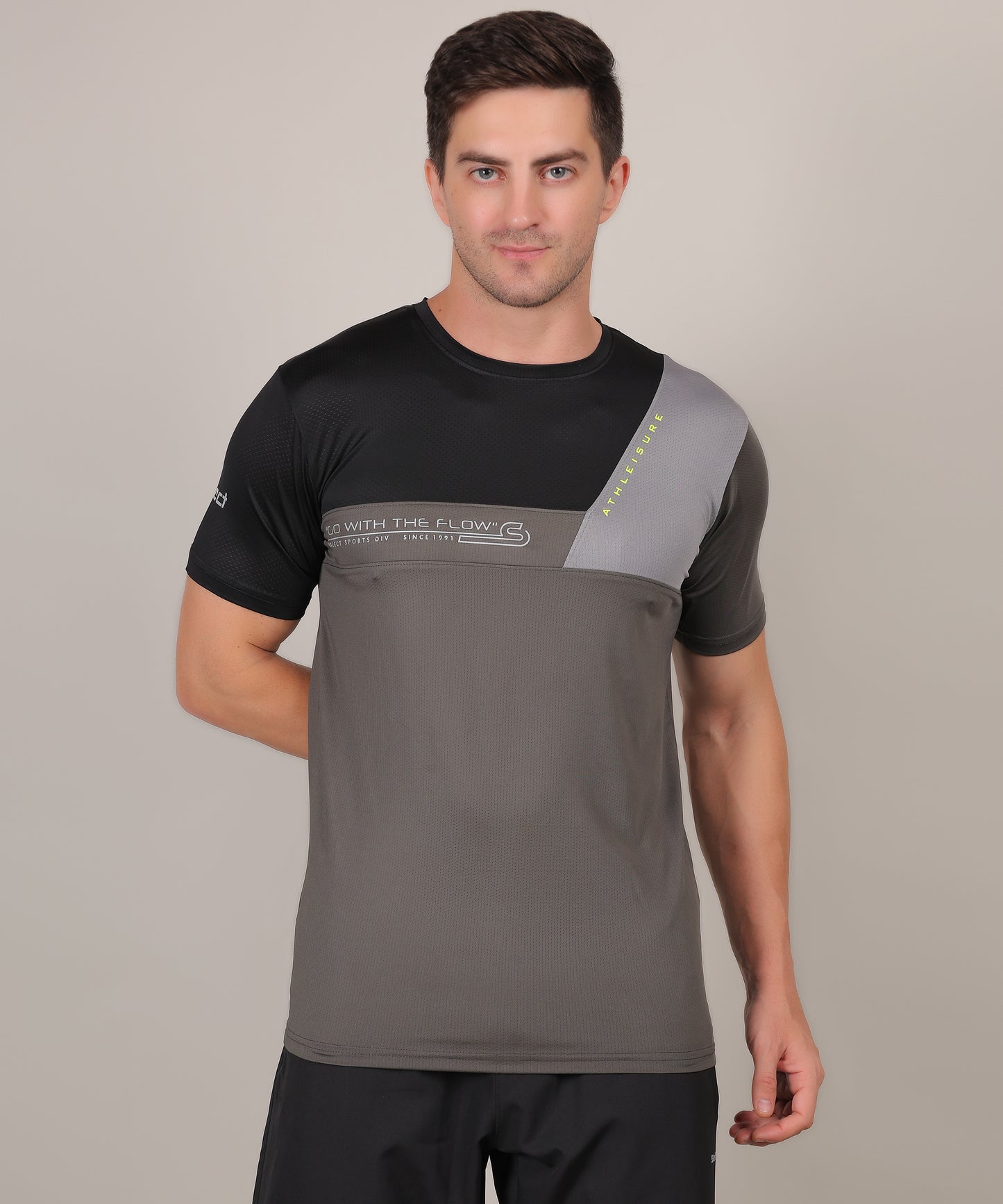 SELECT 5130 DRYFIT POLYSTER ROUND NECK OLIVE T-SHIRT