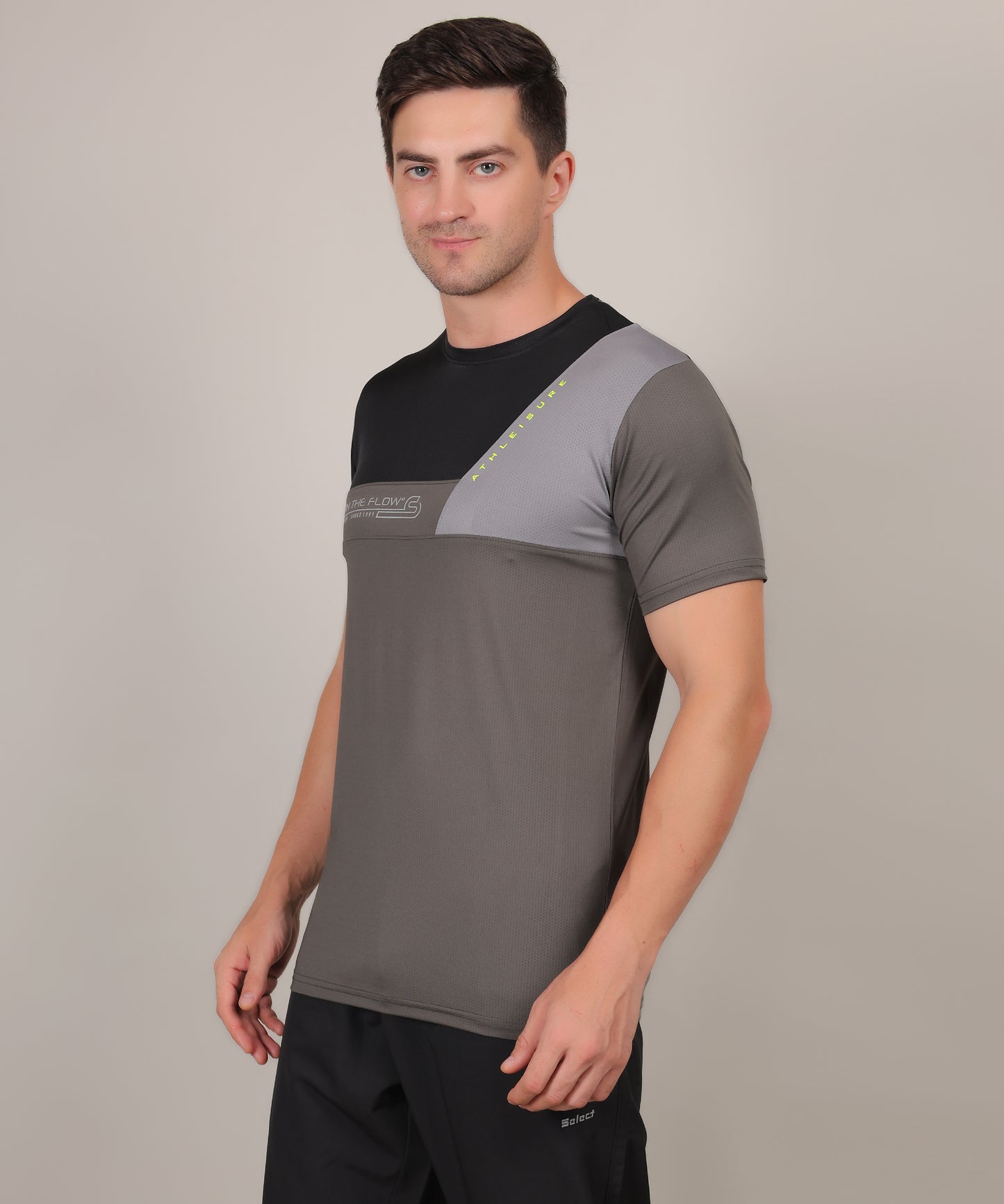 SELECT 5130 DRYFIT POLYSTER ROUND NECK OLIVE T-SHIRT