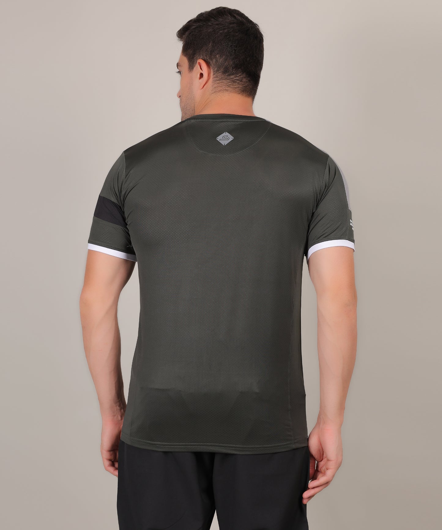 SELECT 5140 DRYFIT POLYSTER ROUND NECK OLIVE T-SHIRT