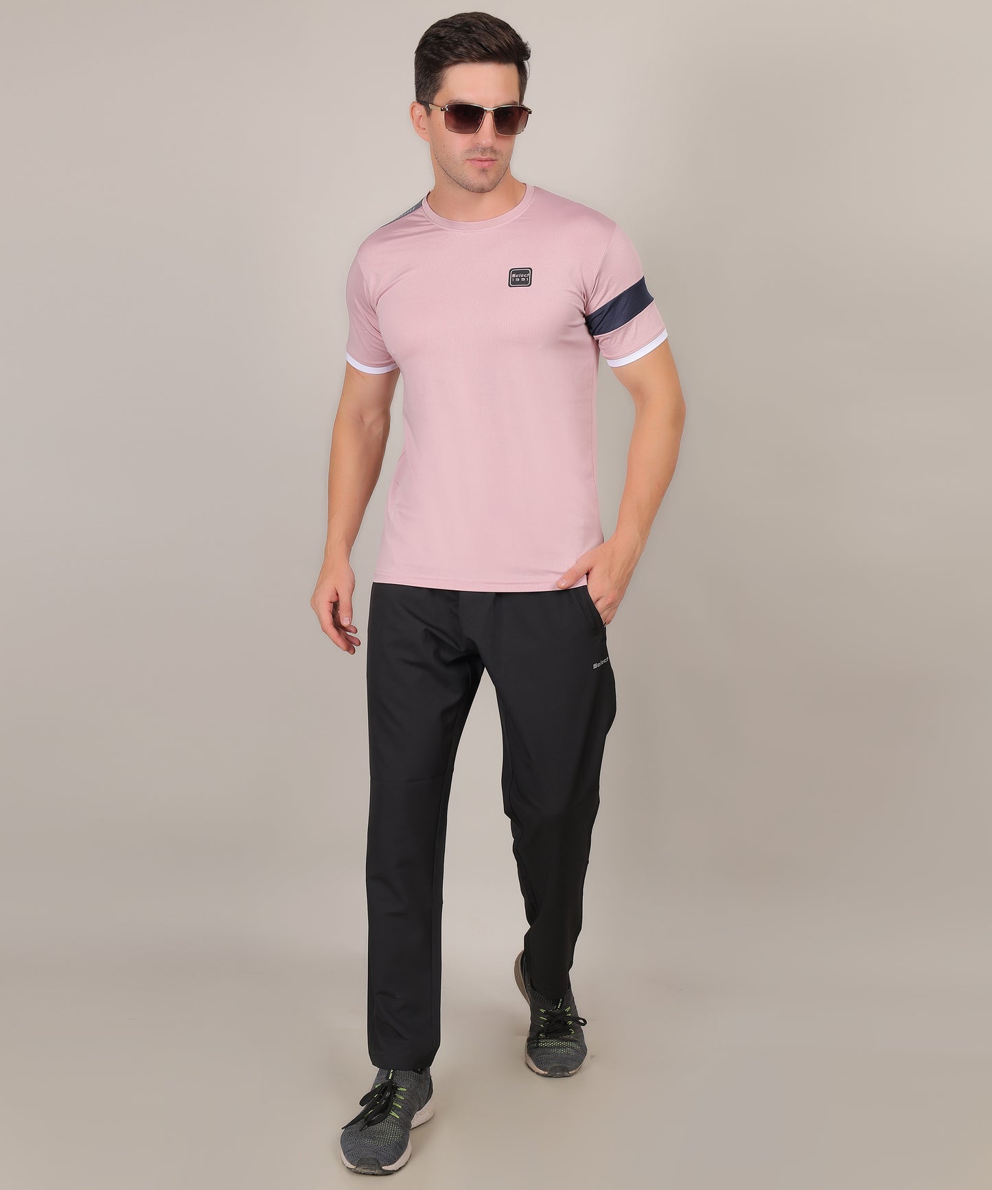 SELECT 5140 DRYFIT POLYSTER ROUND NECK PINK T-SHIRT
