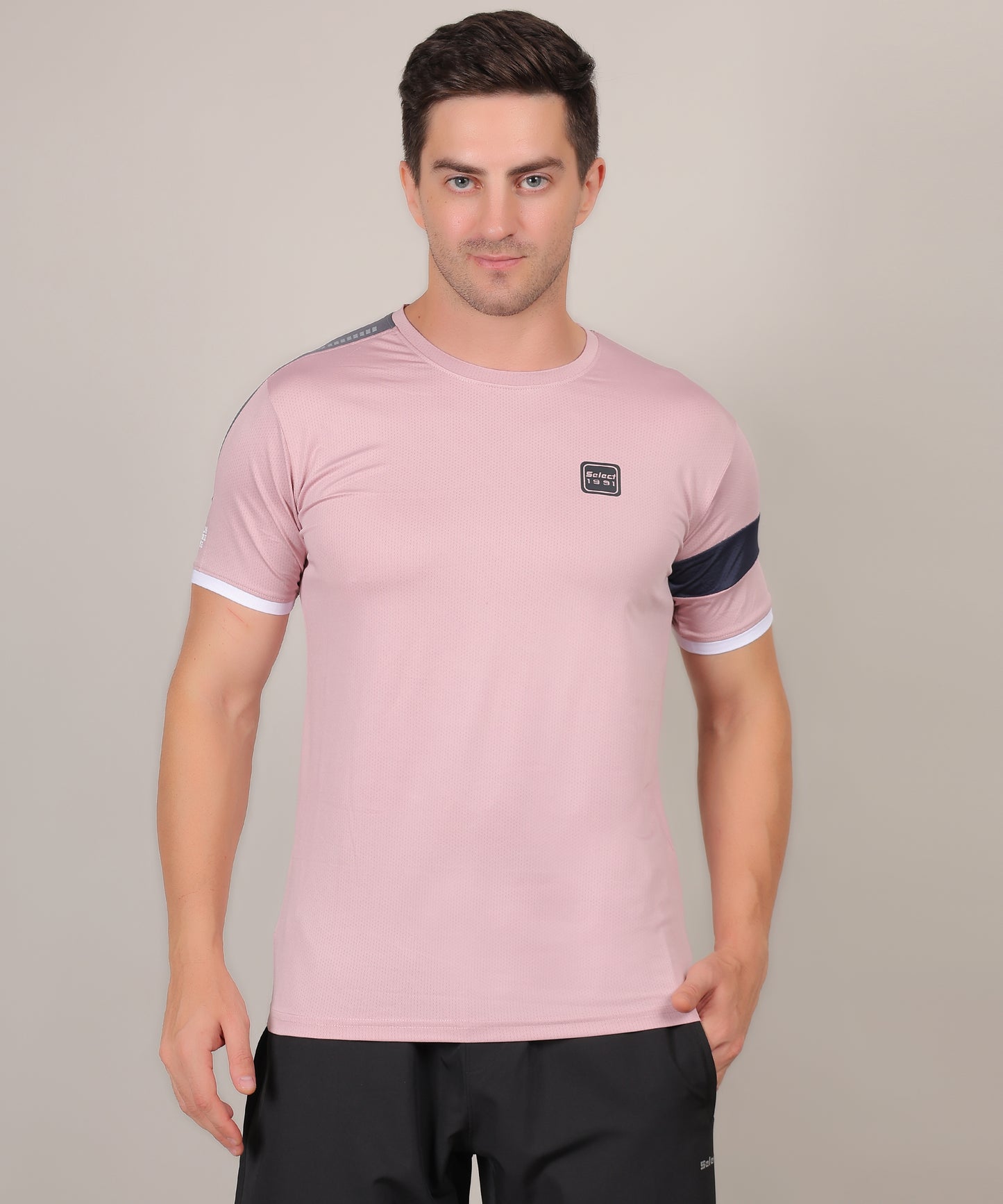 SELECT 5140 DRYFIT POLYSTER ROUND NECK PINK T-SHIRT