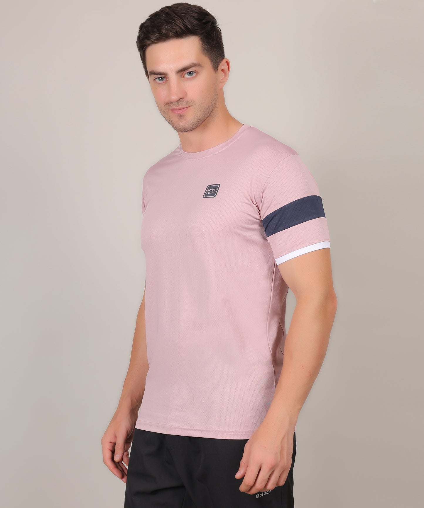 SELECT 5140 DRYFIT POLYSTER ROUND NECK PINK T-SHIRT