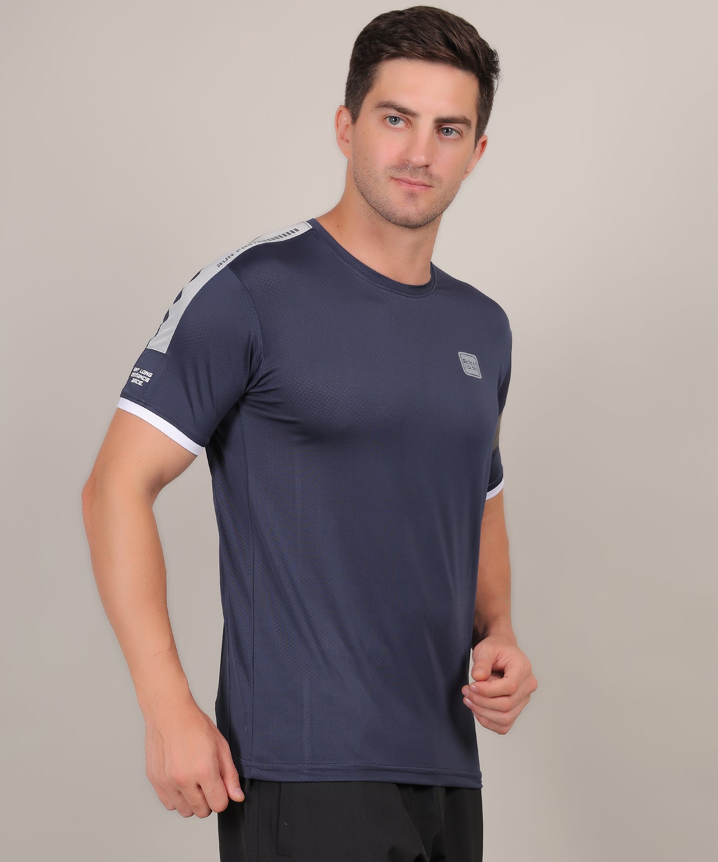 SELECT 5140 DRYFIT POLYSTER ROUND NECK VIOLET T-SHIRT