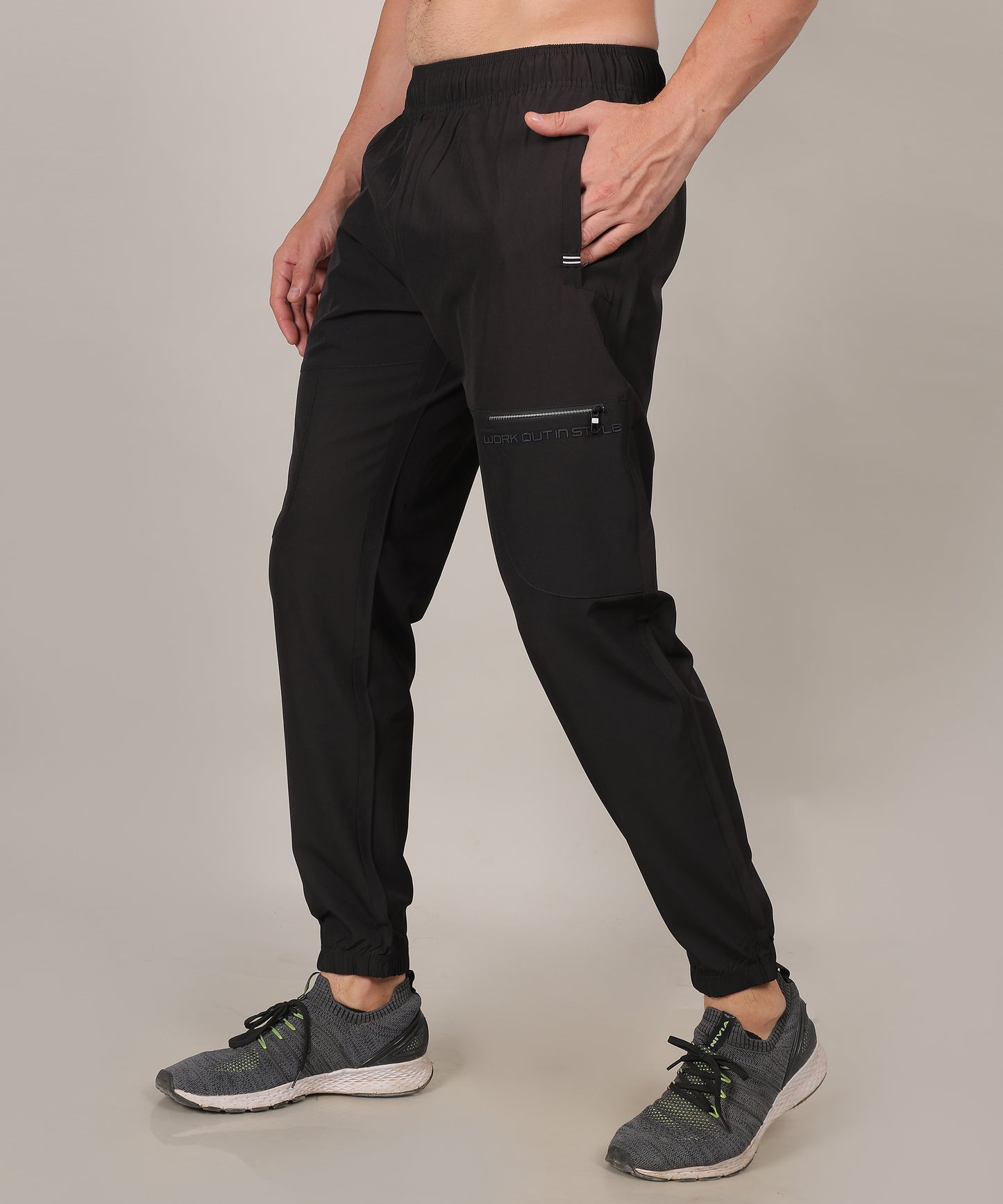 SELECT 9002 JOGGER NS SPORTS TRACK PANT BLACK FOR MEN