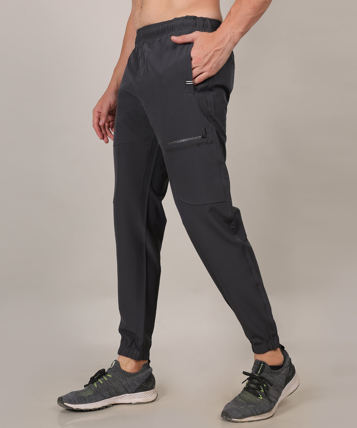 SELECT 9002 JOGGER NS SPORTS TRACK PANT GREY FOR MEN