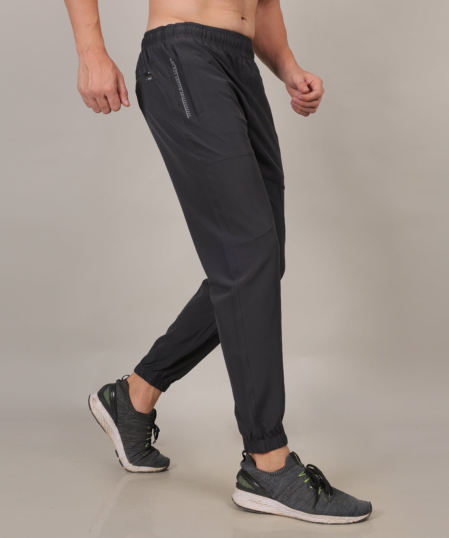 SELECT 9002 JOGGER NS SPORTS TRACK PANT GREY FOR MEN