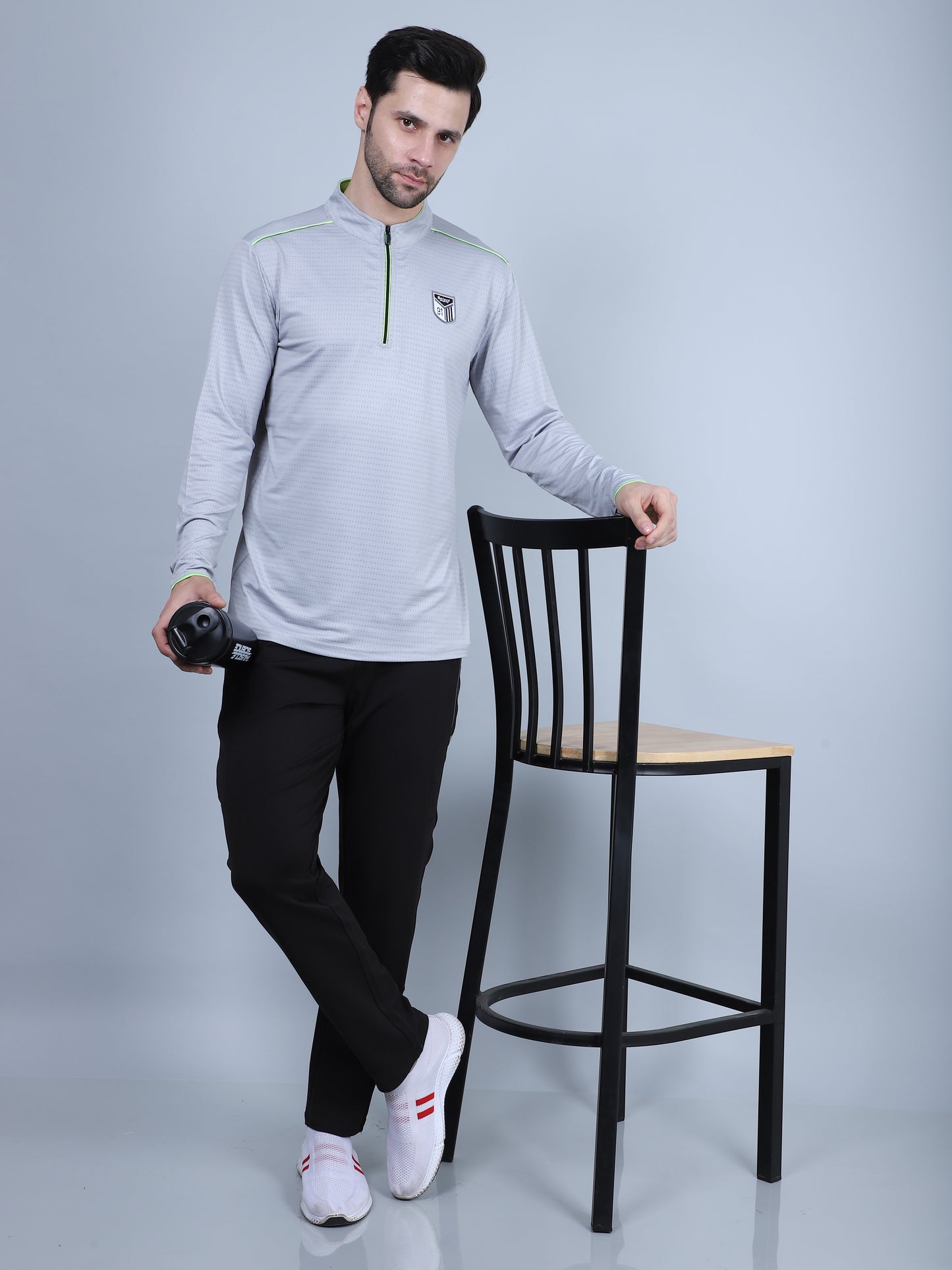 SELECT SP-181 DRYFIT ROUND NECK LIGHT GREY T-SHIRT