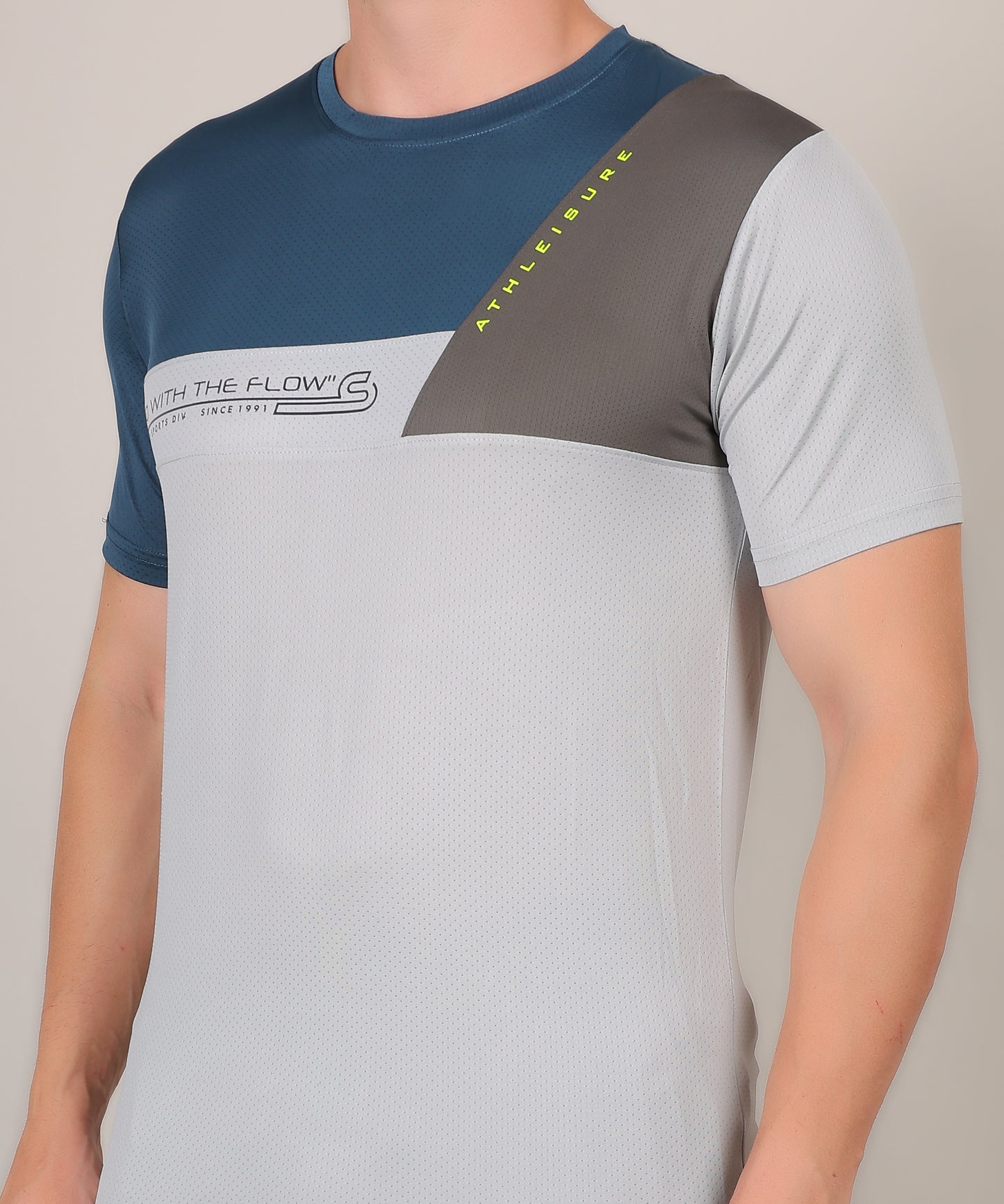 SELECT 5130 DRYFIT ROUND NECK GREY T-SHIRT