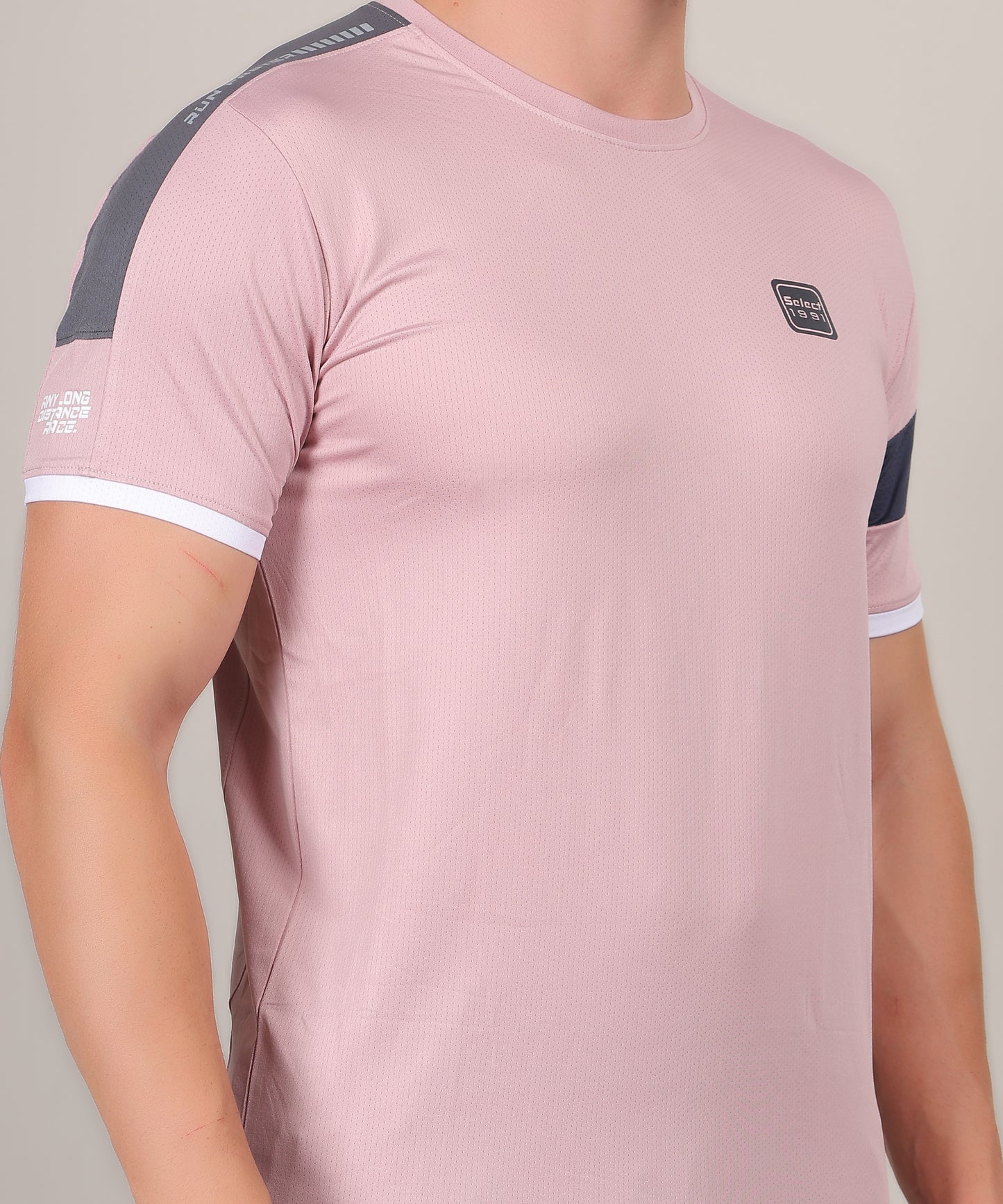 SELECT 5140 DRYFIT POLYSTER ROUND NECK PINK T-SHIRT