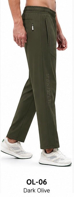 SL - 2614  Men’s Nylon Terry Straight Fit Trackpants