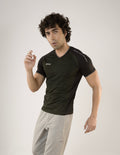 SELECT 5120 V- Neck BASIC  BLACK T-SHIRT