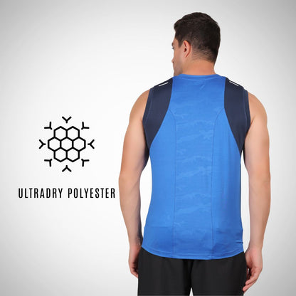 R-707 BLACK Active Dry T-Shirt for Men | UltraDry, Stretchable, Breathable Sportswear