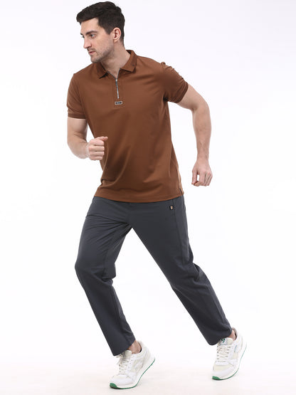 SL - 2614  Men’s Nylon Terry Straight Fit Trackpants