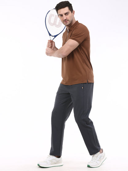 SL - 2614  Men’s Nylon Terry Straight Fit Trackpants