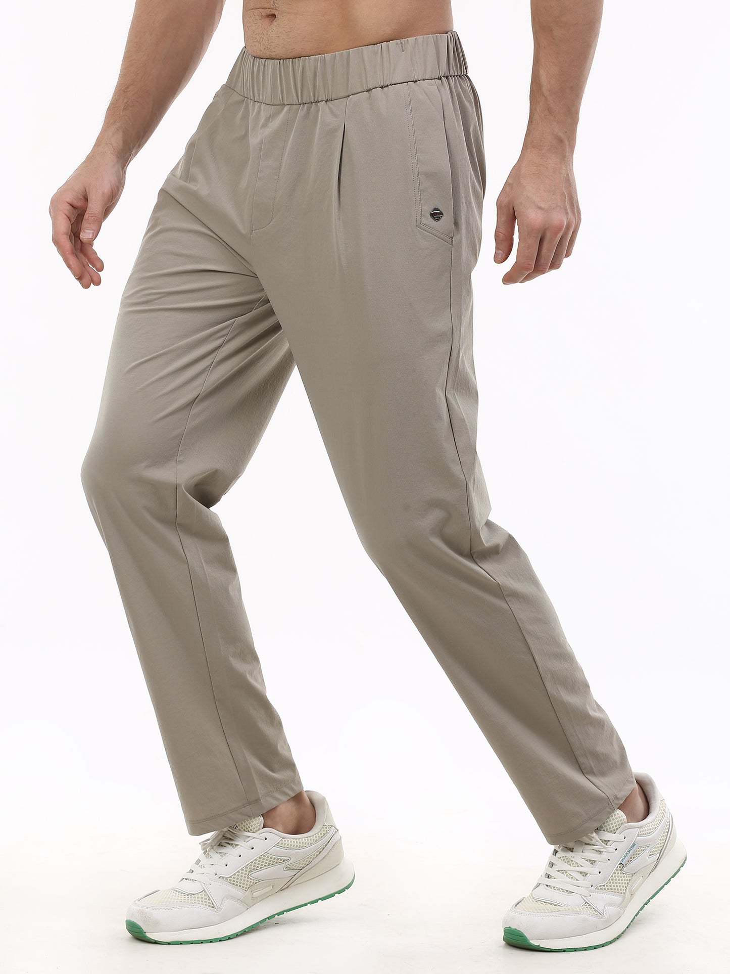 SL - 2605   Men’s Nylon Terry Straight Fit Trackpants
