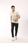 SP - 2656 Performance Jacquard Zipper Polo T-Shirt