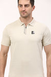 SP - 2656 Performance Jacquard Zipper Polo T-Shirt
