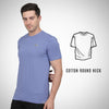 Select CT5070 Cotton Round Neck T-Shirt Blue for Men | Stretchable, Breathable & Moisture-Wicking