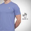Select CT5070 Cotton Round Neck T-Shirt Blue for Men | Stretchable, Breathable & Moisture-Wicking
