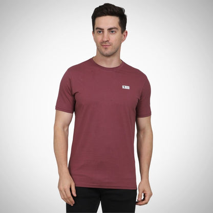 Select CT5070 Cotton Round Neck T-Shirt Blue for Men | Stretchable, Breathable & Moisture-Wicking