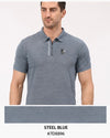 SP - 2656 Performance Jacquard Zipper Polo T-Shirt