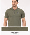 SP - 2656 Performance Jacquard Zipper Polo T-Shirt