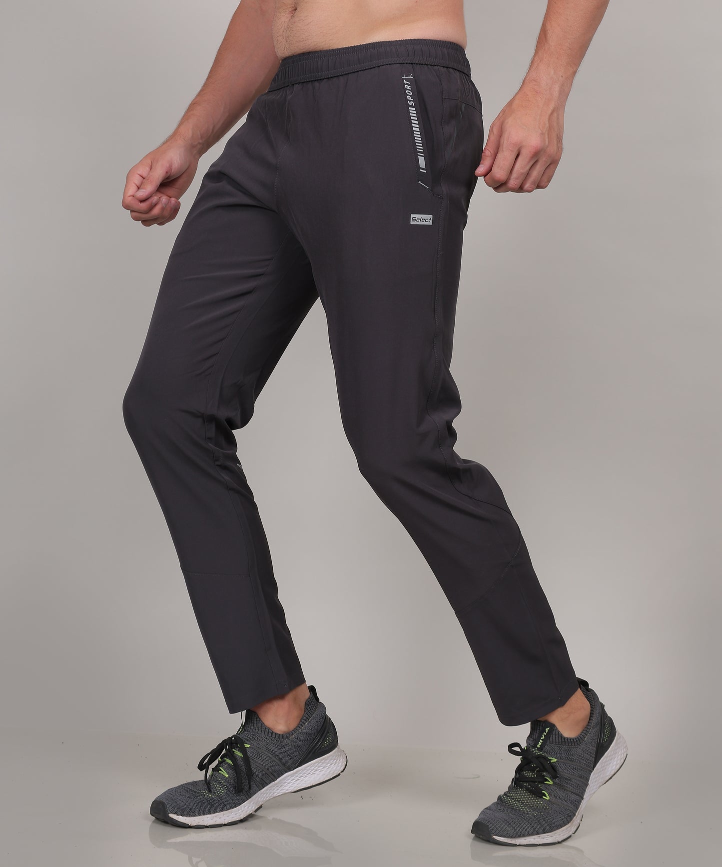 SELECT SLIMFIT TRAINING NS TRACK PANT GREY FOR MEN