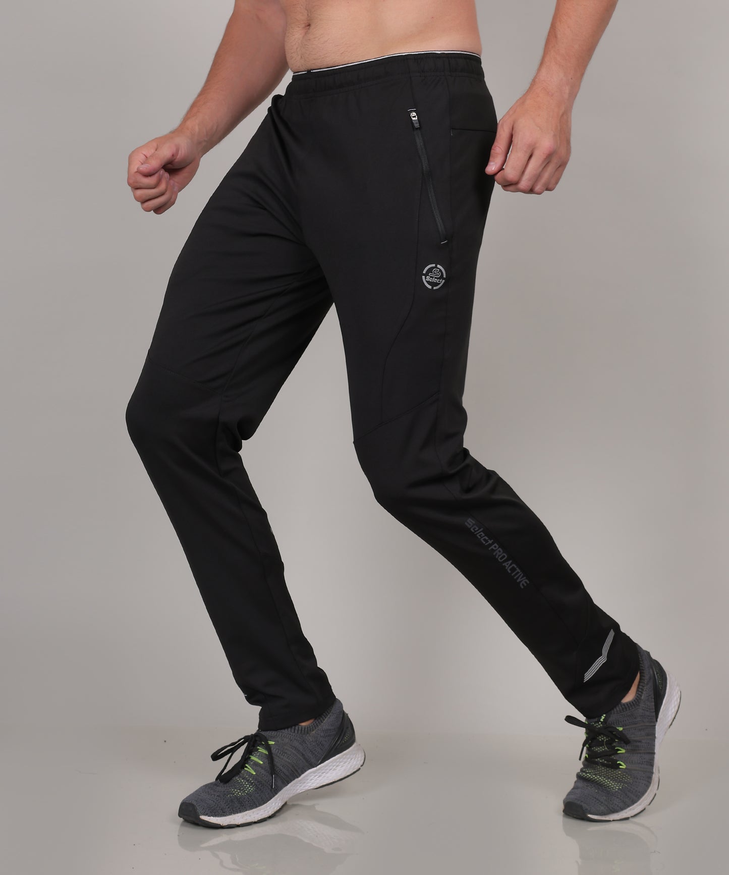 SELECT FOUR WAY TRACK PANT BLACK FOR MEN