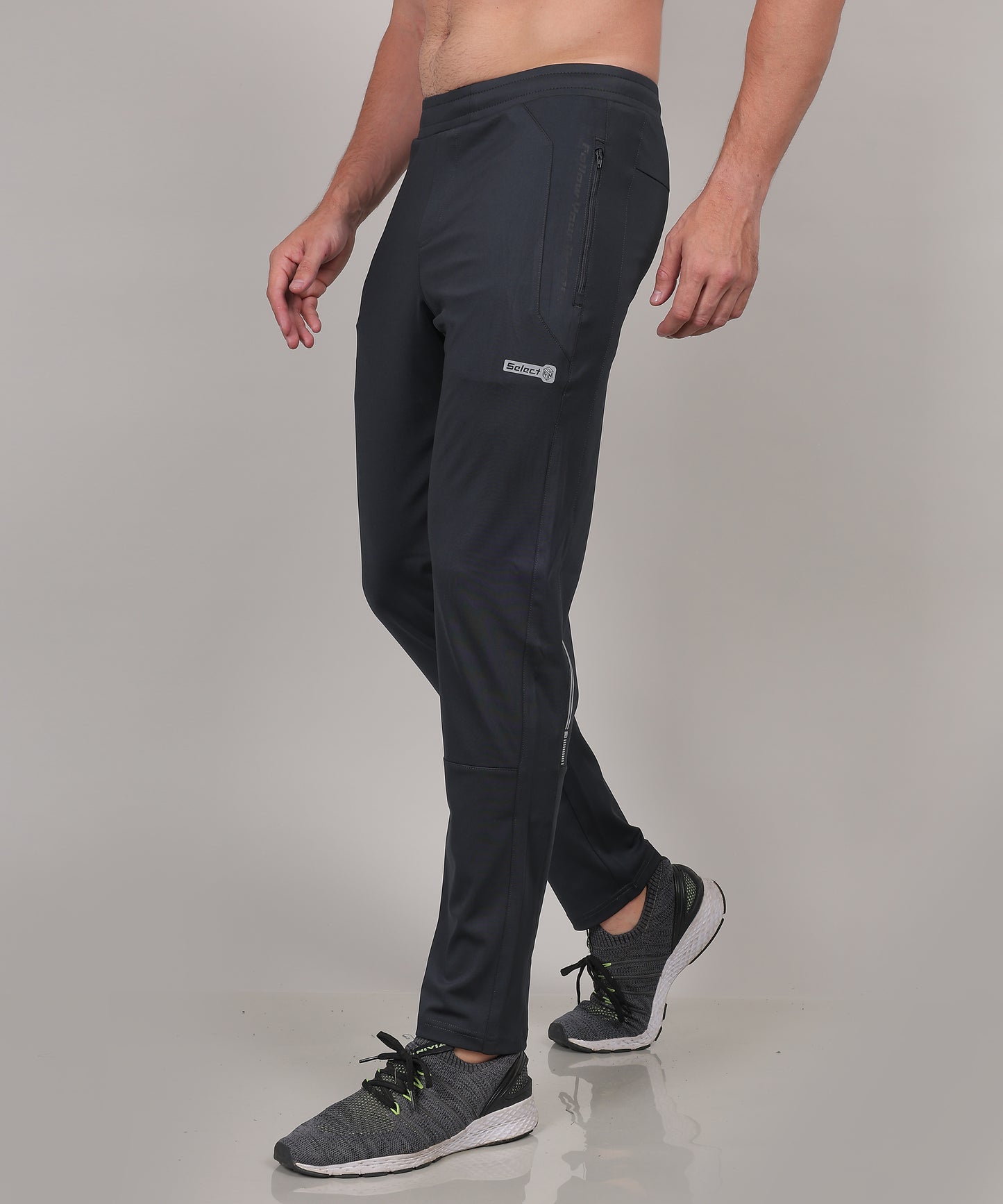 SELECT DRY-FIT FOUR WAY TRACK PANT GREY FOR MEN