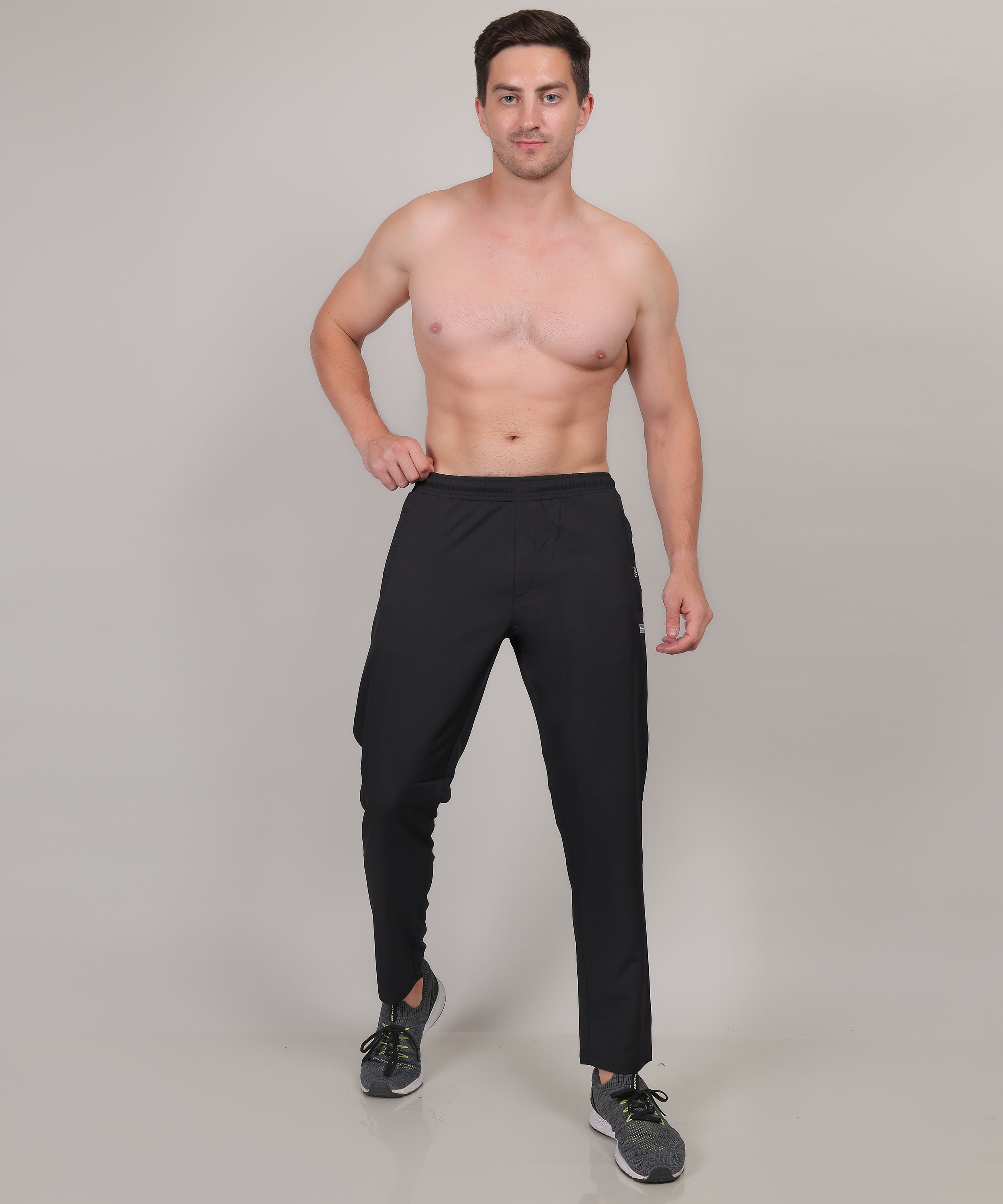 SELECT 9020 TERRY CARGO TRACK PANT BLACK FOR MEN β select-sports-wear