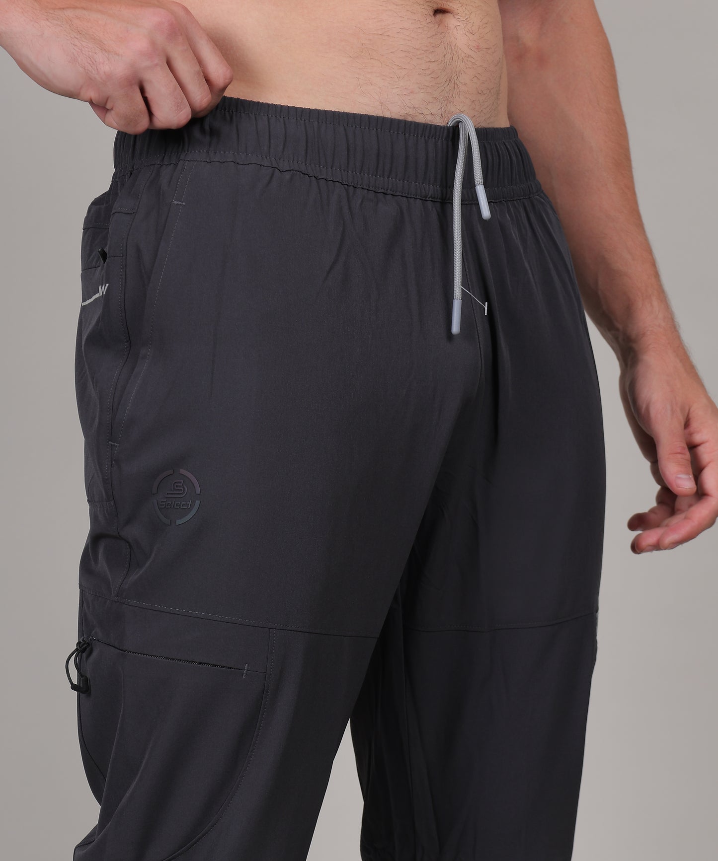 SELECT CARGO JOGGER TRACK PANT GREY FOR MEN