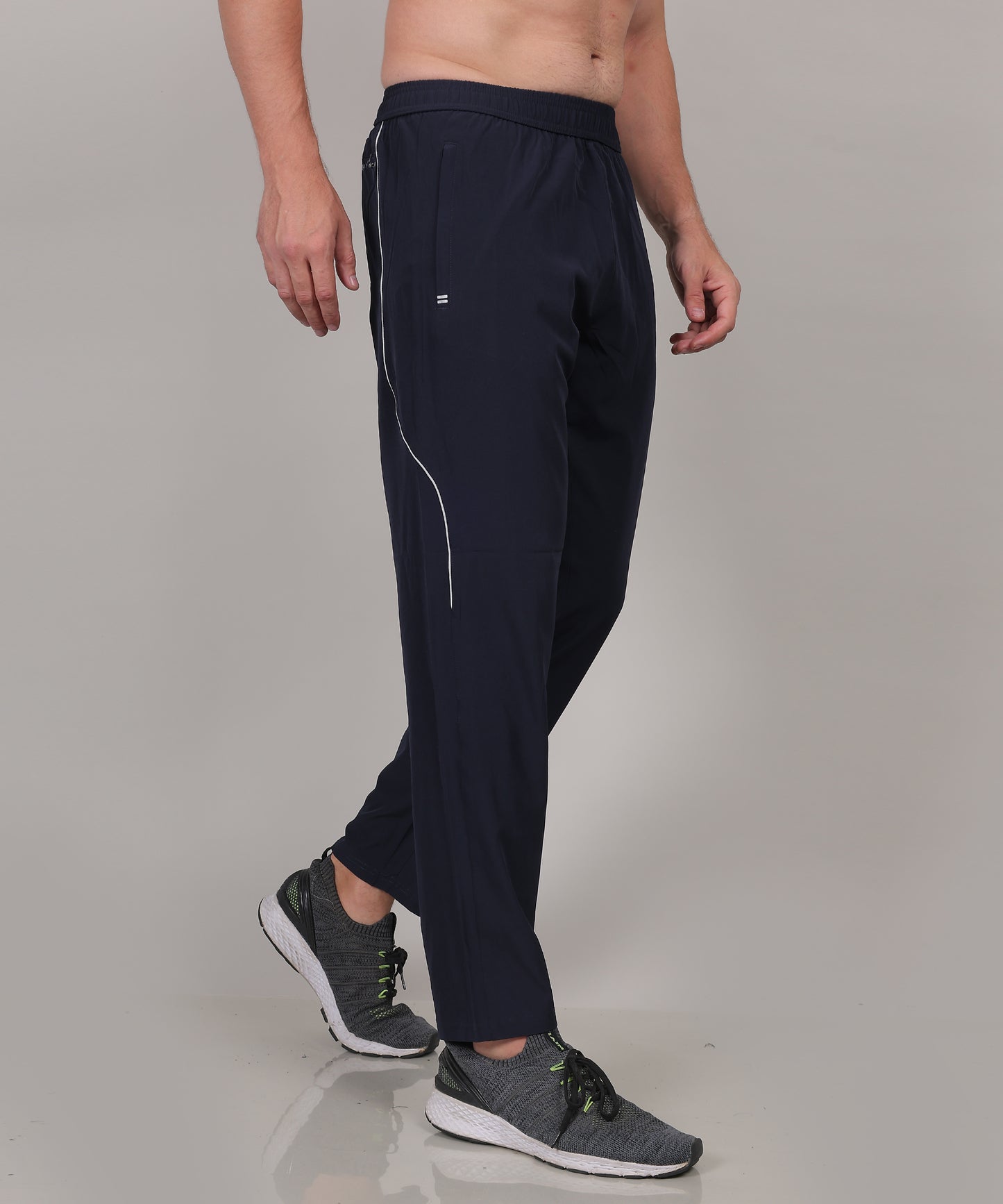 SELECT STYLISH PIPING NS TRACK PANT NAVY FOR MEN