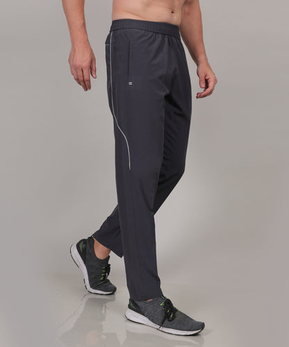 SELECT STYLISH PIPING NS TRACK PANT GREY FOR MEN