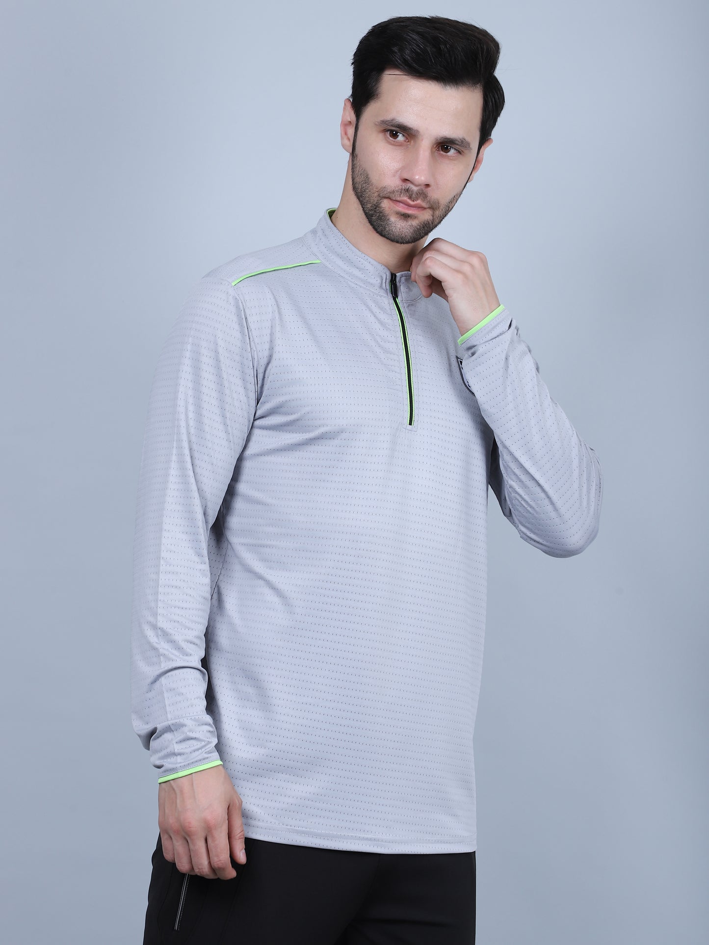 SELECT SP-181 DRYFIT ROUND NECK LIGHT GREY T-SHIRT