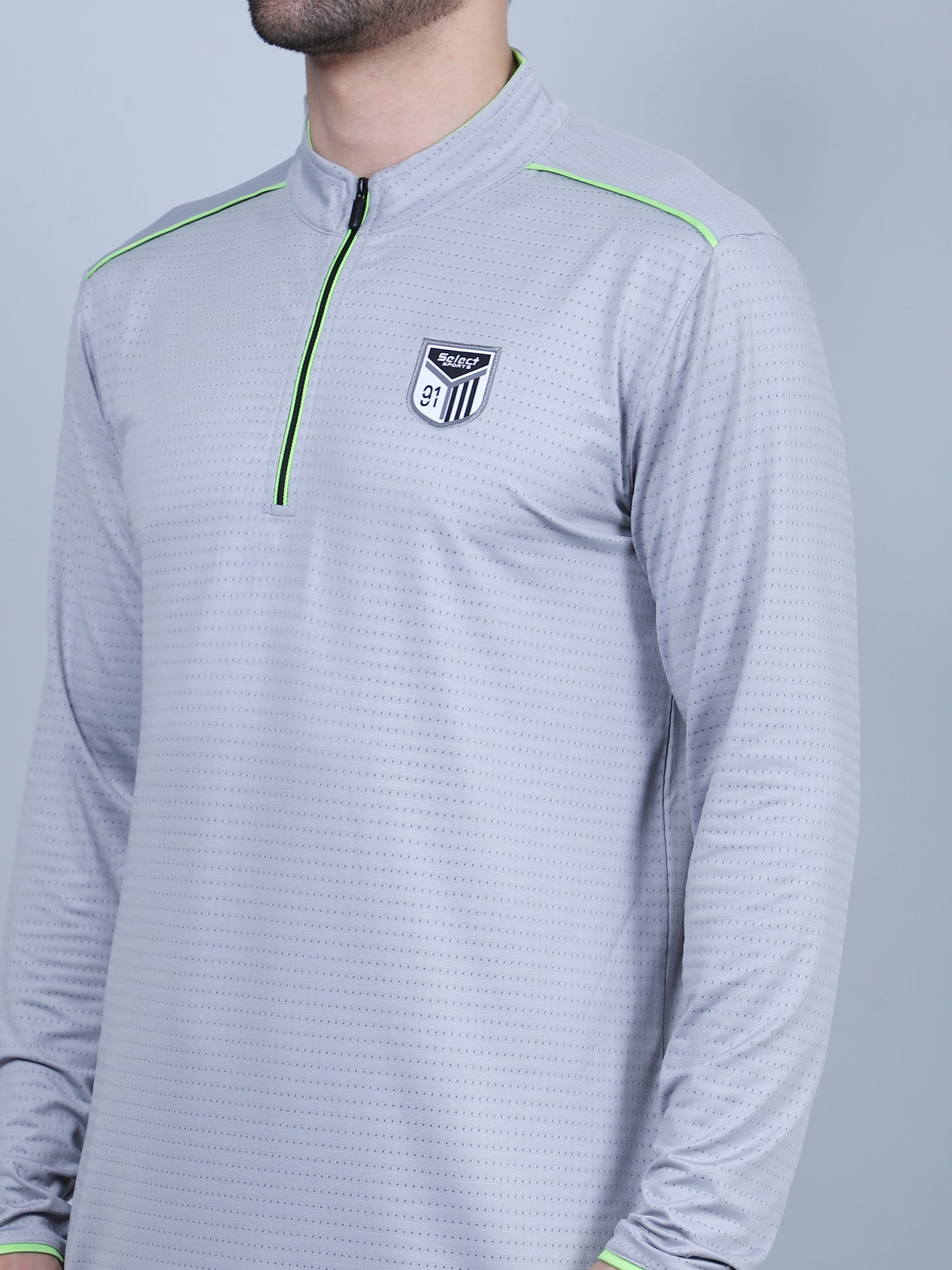 SELECT SP-181 DRYFIT ROUND NECK LIGHT GREY T-SHIRT