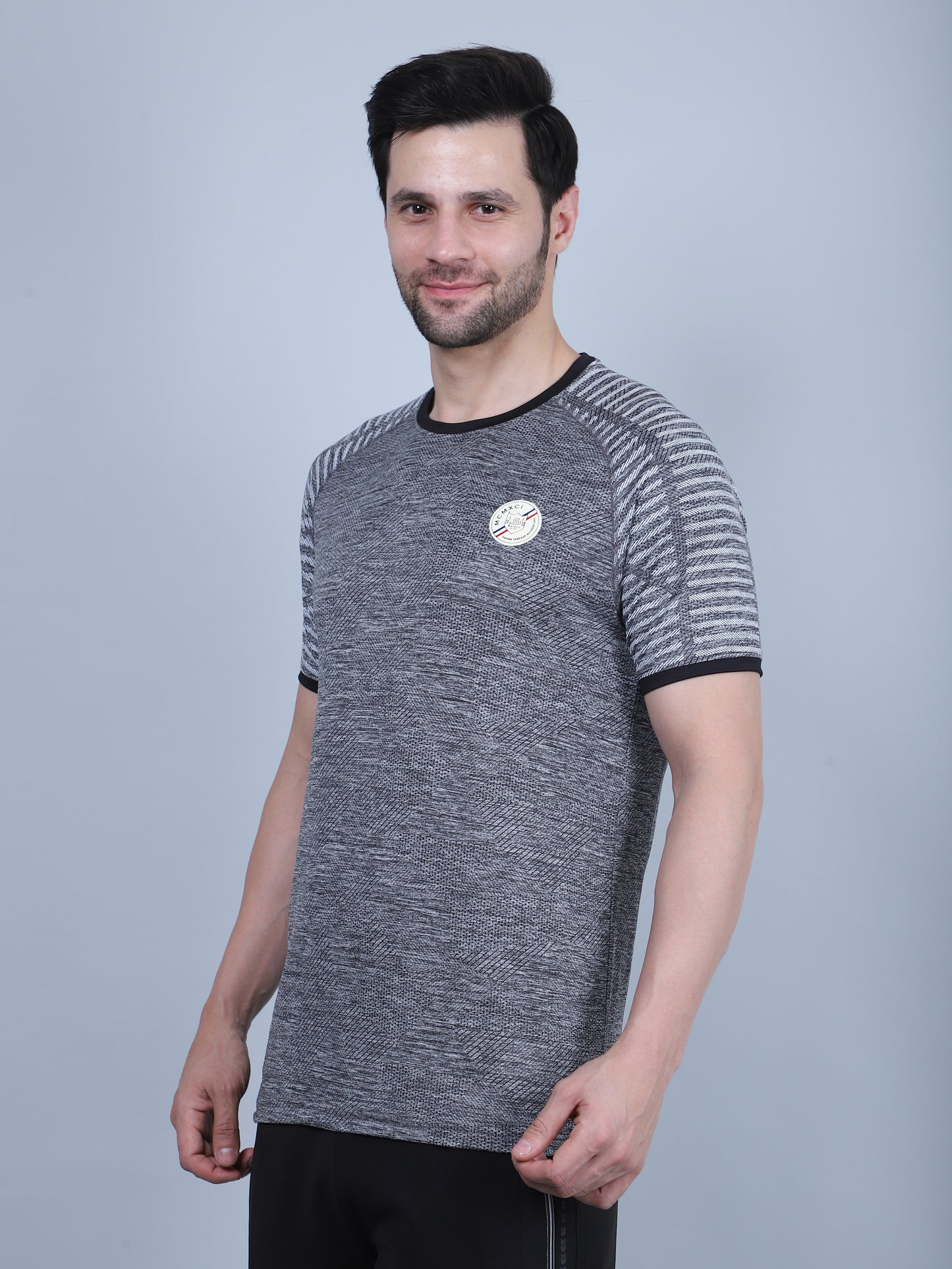 SELECT 5530 ULTRA DRY-FIT ROUND NECK T-SHIRT DARK GREY