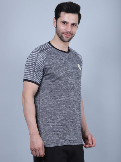 SELECT 5530 ULTRA DRY-FIT ROUND NECK T-SHIRT DARK GREY