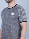 SELECT 5530 ULTRA DRY-FIT ROUND NECK T-SHIRT DARK GREY