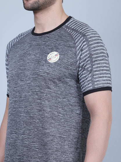 SELECT 5530 ULTRA DRY-FIT ROUND NECK T-SHIRT DARK GREY