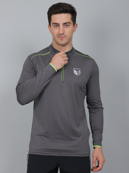 SELECT SP-181 DRYFIT ROUND NECK DARK GREY T-SHIRT
